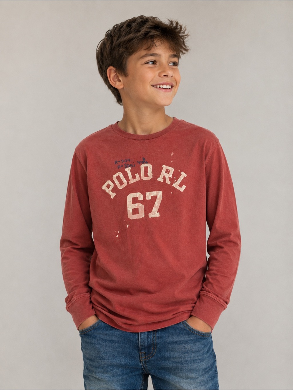 Polo Ralph Lauren Boys Long-sleeves Cotton T-shirt  Medium (10-12)